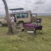 Toyota Landcruiser with pop up roof